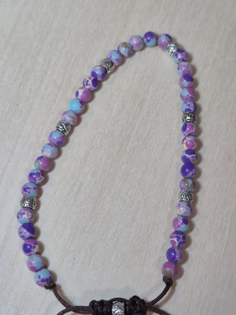 💜💜NEW💜💜 PRETTY!! 4MM EMPEROR STONE Adjustable Bracelet